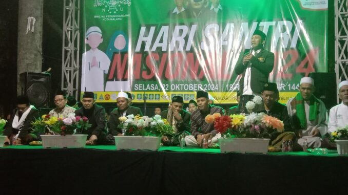 Peringati Hari Santri, Abah Anton - Dimyati Bersholawat Bersama Ribuan Nahdliyin dan Muslimat NU Sawojajar, Selasa 22 Oktober 2024 malam. (ist)