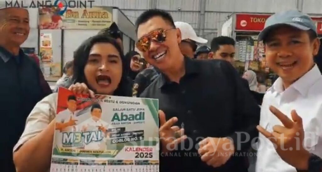 Abah Anton dan Dimyati Ayatullah pose bersama pendukungnya. (ist)