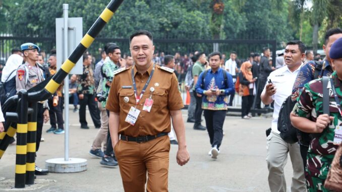 Pj, Walikota Malang, Iwan Kurniawan usai menghadiri Rakornas bersama Presiden dan Wakil Presiden RI di Sentul Internasional Convention Center (SICC). (Sumber Prokompim)