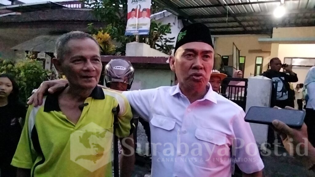 Abah Anton, calon Wali Kota peduli wong cilik bersama Kusminto, mantan atlet penyandang disabilitas