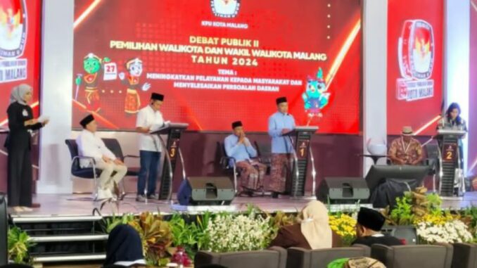 Debat Publik Ke-2, Dimyati Ayatulloh Beberkan Langkah Strategis Atasi Kemacetan di Kota Malang, Sabtu 9 November 2024. (ist)