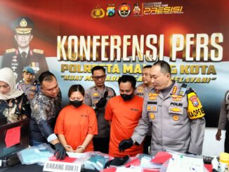 Berawal dari laporan dugaan penganiayaan, Polresta Malang Kota ungkap kasus TPPO dan mengamankan dua tersangka, Jumat (15/11/2024)