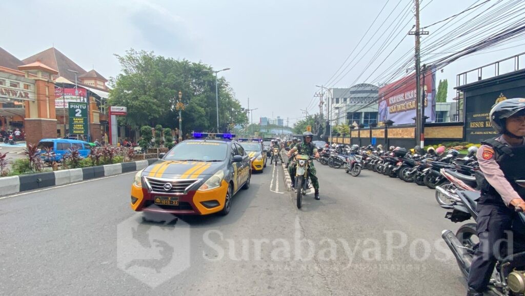 Pastikan Situasi Kondusif di Masa Tenang, Polresta Malang Kota Gelar Patrol Gabungan Skala Besar, Senin (25/11/2024)