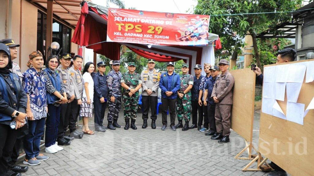 Sukseskan Pilkada 2024, Forkopimda Kota Malang dan Polda Jatim Cek Langsung TPS di Kota Malang