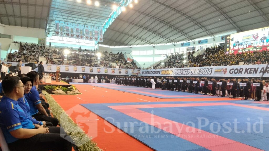 Pembukaan Kejurnas Karate Inkanas piala Kapolri 2024 di GOR Ken Arok Kota Malang