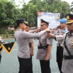 Kapolres Malang AKBP Putu Kholis Aryana pimpin Sertijab sejumlah pejabat utama dan Kapolsek, Jumat 3 Januari 2025. (Dok. Hmsresma)