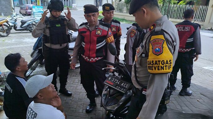 Demi Menjaga Kondusifitas, Polresta Malang Kota Gencarkan Patroli KRYD sekaligus siagakan personel Power On Hand. (istimewa)