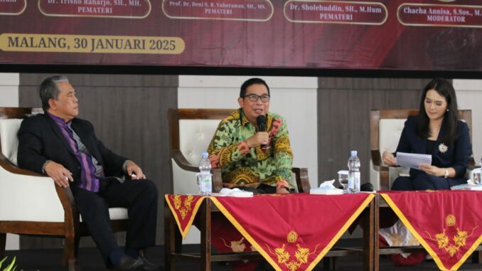 Fakultas Hukum UMM Bahas Pentingnya Sinkronisasi RUU Kejaksaan dan KUHAP, Kamis 30 Januari 2025. (ist)