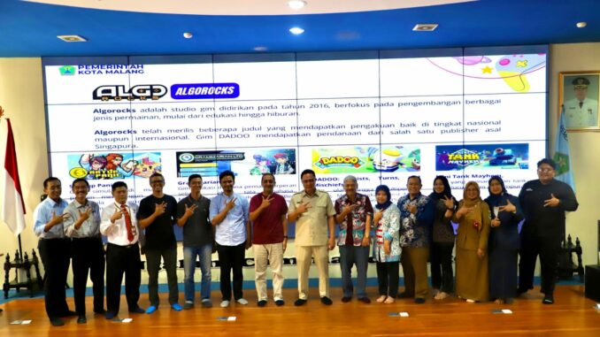 Pj. Walikota Iwan Siap Kawal Industri Gim Lokal Kota Malang di Tingkat Nasional. (Sumber Prokompim)