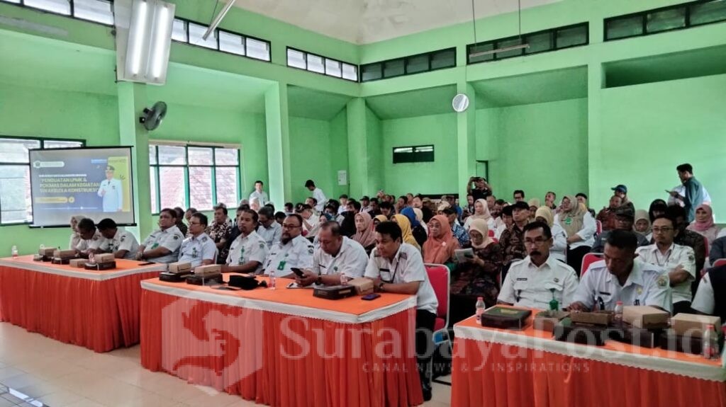 Ratusan peserta antusias mengikuti sosialisasi penerangan hukum yang digelar di Kantor Kecamatan Lowokwaru Kota Malang, Rabu (12/02/2025)