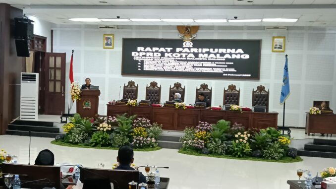 Paripurna, DPRD Kota Malang Seriusi Pembahasan 4 Ranperda, Senin (24/2/2025)