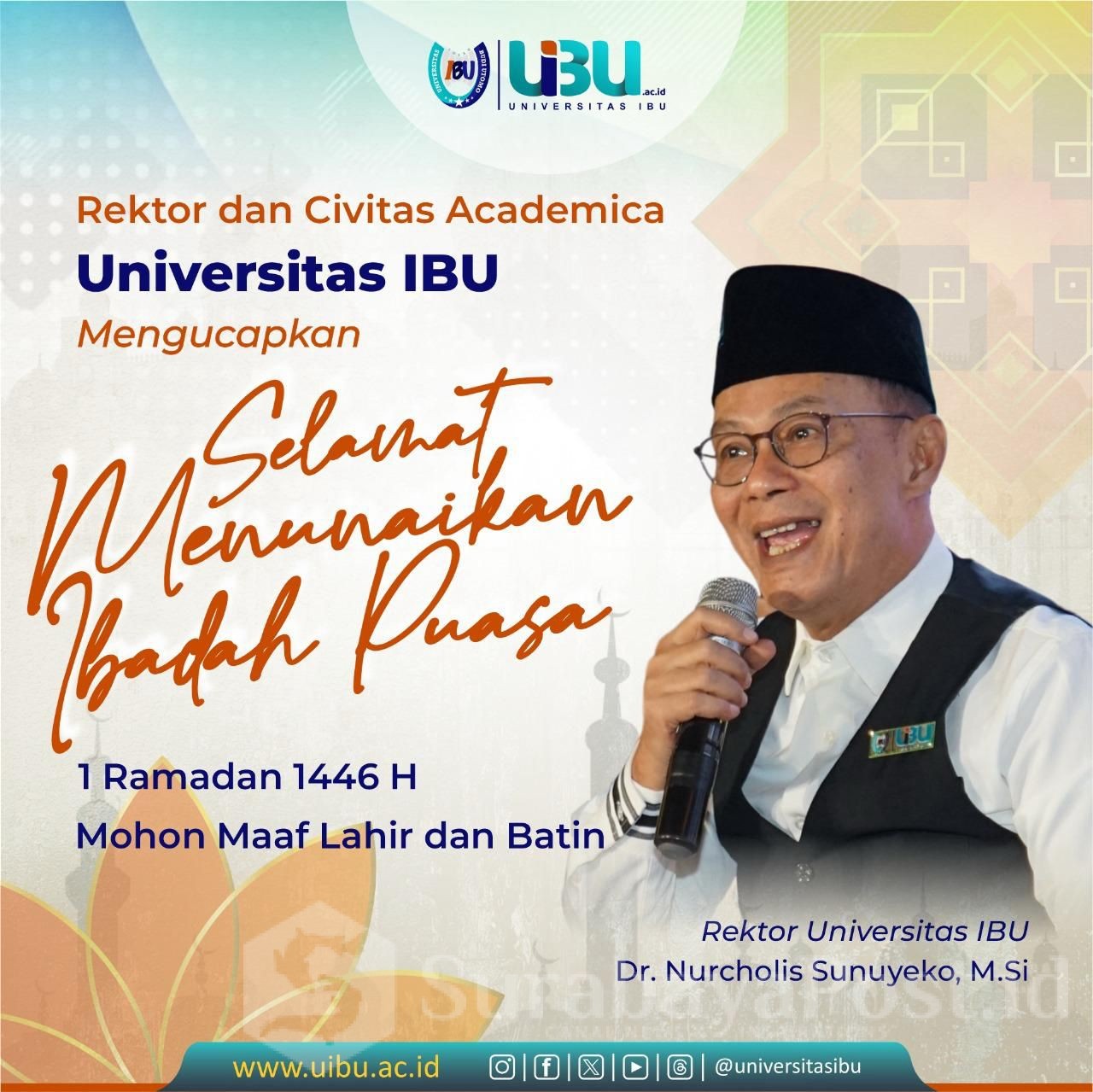 Universitas Ibu, Selamat Menunaikan Ibadah Puasa