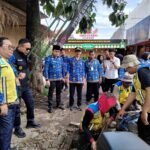 Walikota Wahyu Hidayat Pantau Perbaikan Drainase, Solusi Atasi Banjir di kawasan Jalan Sukarno- Hatta, Senin (17/03/2025).