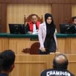 Shandy Purnamasari memberikan kesaksian dalam sidang yang digelar di ruang sidang Garuda PN Kepanjen Malang, Selasa 25 Maret 2025. (Istimewa)