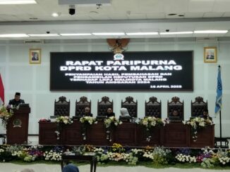 Paripurna, DPRD Kota Malang Setujui LKPj Wali Kota TA 2024, Rabu (16/04/2025).