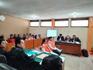 Sidang Perdana Kasus Dugaan TPPO di PN Malang, JPU Kenakan Pasal Berlapis Untuk Kedua Terdakwa, Rabu (30/04/2025).