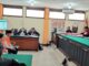 Dua terdakwa kasus dugaan TPPO saat menjalani sidang diruang Garuda PN Kota Malang, Rabu (14/05/2025) siang.