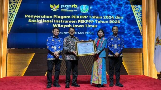 WhatsApp Image 2025-05-20 at 19.09.45 Kota Malang Raih Predikat Pelayanan Prima oleh KemenPANRB, Selasa 20 Mei 2025. (Sumber Prokompim).