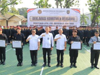 Komitmen Bersama, Kanwil Ditjen PAS Jatim Gelar Deklarasi Lapas dan Rutan Bebas Narkoba dan Hp Ilegal