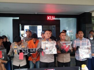 Kapolresta Malang Kota, Kombes Pol Nanang Haryono saat menggelar konferensi pers hasil ungkap pelaku penculikan anak, Kamis (22/05/2025) siang.