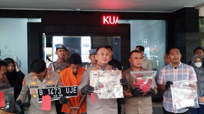 WhatsApp Image 2025-05-23 at 07.55.25 Kapolresta Malang Kota, Kombes Pol Nanang Haryono saat menggelar konferensi pers hasil ungkap pelaku penculikan anak, Kamis (22/05/2025) siang.