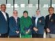 Lima Guru Besar, Prof. Unggul (FMIPA); Prof. Sri Wahyuni (Fak. Teknik); Prof. Hartati (FPIK); Prof. Dhiana (Fak. Hukum); Prof. Aji (FTP), Jumat (23/5/2025).