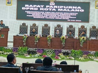 Lewat Paripurna DPRD Kota Malang, Wali Kota Wahyu Hidayat Targetkan RPJMD Rampung dalam 40 Hari, Senin (26/05/2025).