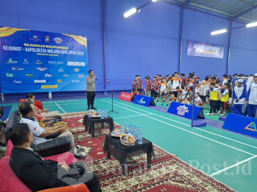 Kejurkot Kapolresta Malang Kota Open 2025 Ajang Cetak Bibit Unggul Atlet Bulutangkis. (istimewa)