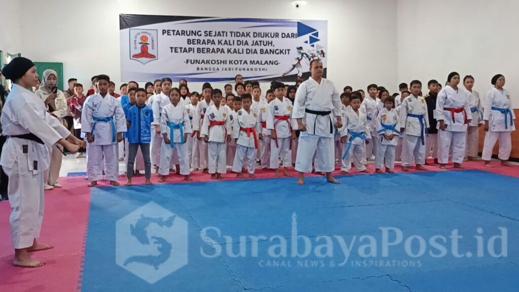 Turnamen Karate Piala Dandim 0833 yang dibuka oleh Wali Kota Malang, Wahyu Hidayat, Sabtu (31/05/2025).