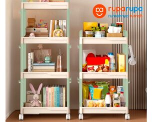 5 Cara Kreatif Manfaatkan Rak Troli di Rumah