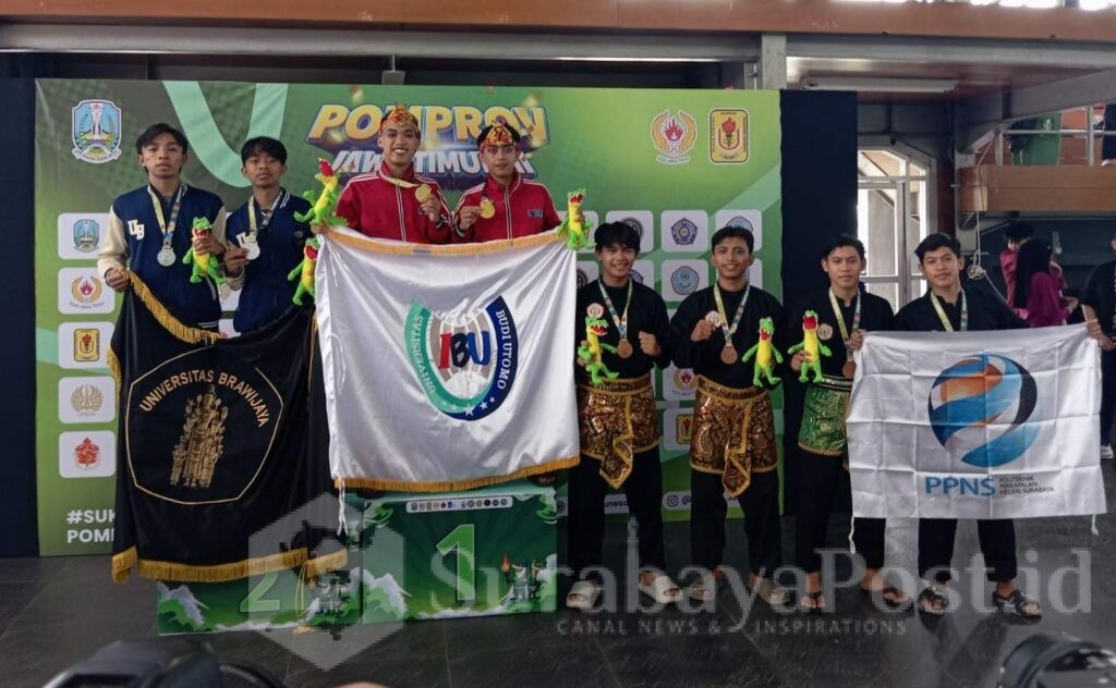 Atlet Pencak Silat UIBU di Kategori Ganda Putra Sabet Emas Pomprov Jatim 2025