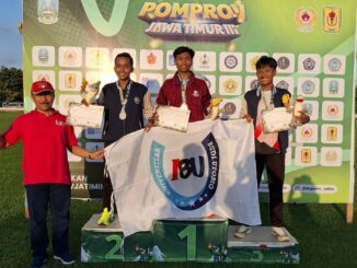 Luqman Hakim, atlet UIBU berhasil membukukan 2 emas di Cabor atletik Pomprov Jatim, Selasa 3 Juni 2025. (Sumber UIBU).