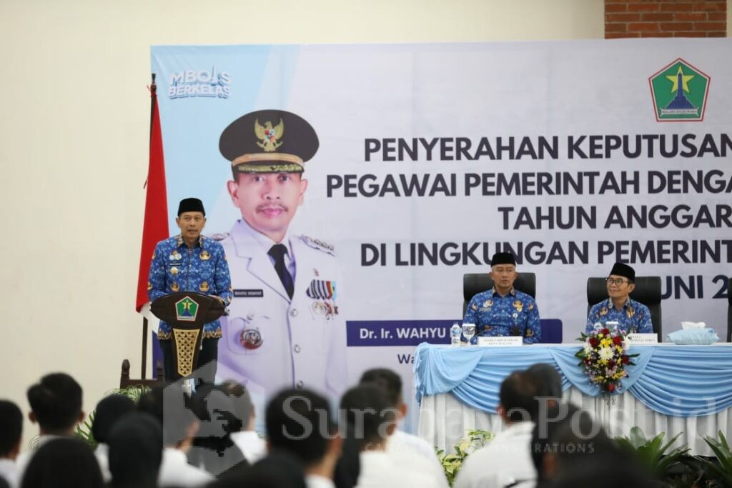 Walikota Malang, Wahyu Hidayat saat memberikan arahan. (Sumber Prokompim).
