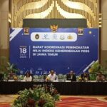 Rakor Peningkatan nilai Indeks Kemerdekaan Pers Jawa Timur .(Ist)