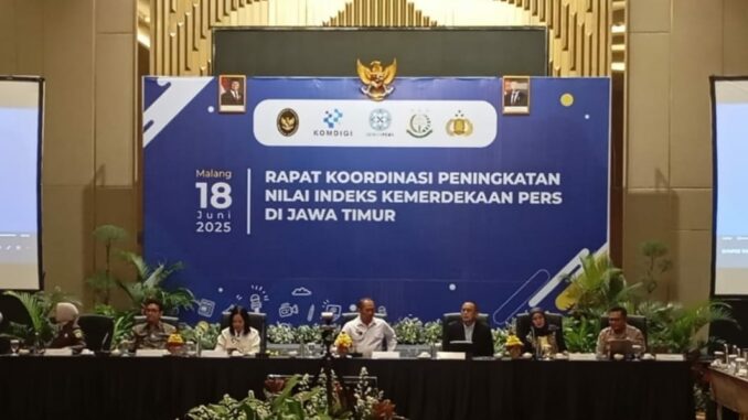 WhatsApp Image 2025-06-19 at 11.19.13 Rakor Peningkatan nilai Indeks Kemerdekaan Pers Jawa Timur .(Ist)