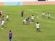 Laga perdana, Tim sepak bola Kota Malang saat menghadapi Kabupaten Jember di ajang Porprov IX Jatim 2025, Kamis (19/6/2025).