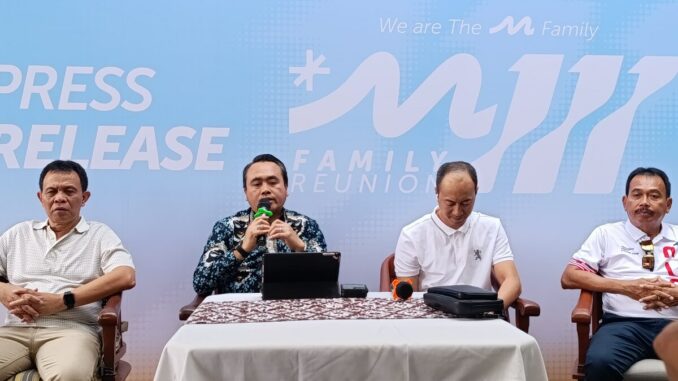 Ketua Pelaksana M 111 2025, Arif Tri Sastyawan (dua dari kiri) dalam konferensi pers Event M 111 2025, Jumat 20 Juni 2025.