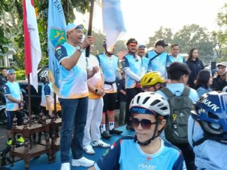 Wali Kota Malang, Wahyu Hidayat Lepas Ratusan Peserta Sepeda Lipat M 111 2025, Sabtu 21 Juni 2025.