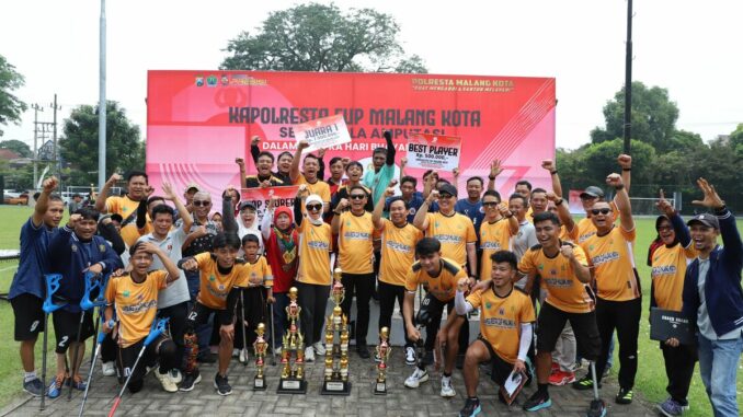 Polresta Malang Kota Gelar Turnamen Sepak Bola Amputasi Kapolresta Cup 2025