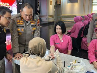 Polresta Malang Kota Gelar Bakkes Pap Smear dan Vaksin HPV Gratis dalam Rangka Peringatan Hari Bhayangkara ke-79 dan HKGB ke-73. (istimewa).