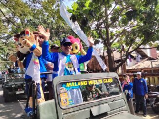 Kirab Obor Porprov IX 2025 Tiba di Kecamatan Lowokwaru, Disambut Meriah oleh Warga, Jumat (27/06/2025) pagi