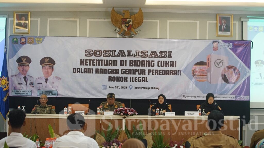 Pemkot Malang Gencar Sosialisasi Gempur Rokok Ilegal, Libatkan Berbagai Unsur Masyarakat, Senin 30 Juni 2025. (Sumber Diskominfo).