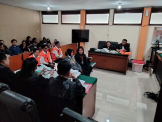 Sidang lanjutan dugaan TPPO dengan modus penampungan dan penempatan CPMI ilegal di PN Malang Kelas 1A, hadirkan tiga saksi, Senin (30/06/2025).