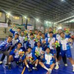 Atlet Bola Tangan Porprov IX Jatim peraih perak, dua diantaranya mahasiswa UMM. (Dok. Humas UMM).