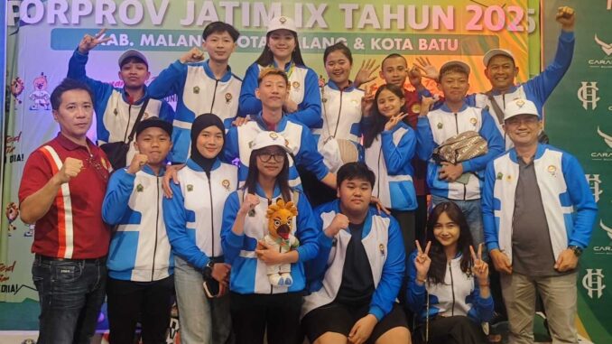 Tim Biliar Kota Malang Dominasi Porprov Jawa Timur 2025 dengan 6 Emas. (ist).