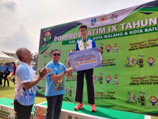 Farid Radvan, atlet Cabor atletik raih emas di Porprov Jatim IX, Wali Kota Malang berikan bonus Rp 10 Juta, Kamis (3/7/2025).