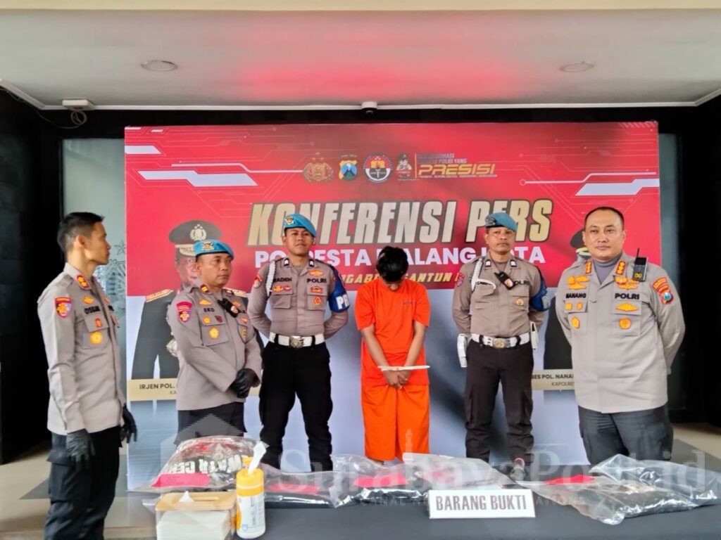 FR, pelaku yang berhasil diamankan Polresta Malang Kota
