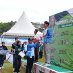 Salah satu atlet penyumbang medali emas Cabor atletik Kota Malang Cabor atletik, Jumat 4 Juli 2025.