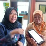 Perwakilan SBMI Pusat, Dina Nuryati saat ditemui awak media di PN Kota Malang, Senin (7/7/2025).