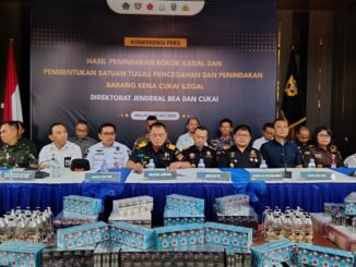 Bea Cukai Resmi Bentuk Satgas Pencegahan dan Penindakan Barang Kena Cukai Ilegal, Rabu 9 Juli 2025.